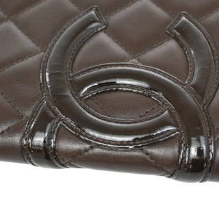 Chanel Cambon Zip Around Wallet Quilted Lambskin
