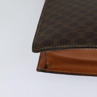 Celine Vintage Macadam Shoulder Bag Canvas and Leather