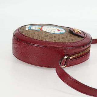 Gucci Doraemon Round Shoulder Bag Printed Mini GG Coated Canvas