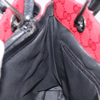 Gucci Vintage Bamboo Handle Tote Canvas