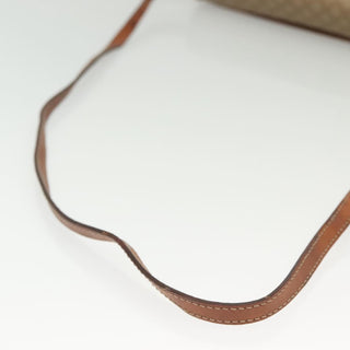 Celine Vintage Macadam Shoulder Bag Canvas and Leather