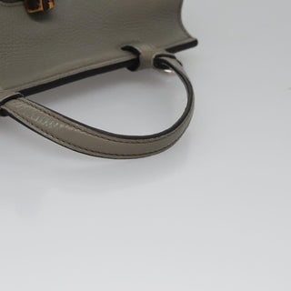 Gucci Bamboo Daily Top Handle Bag Leather