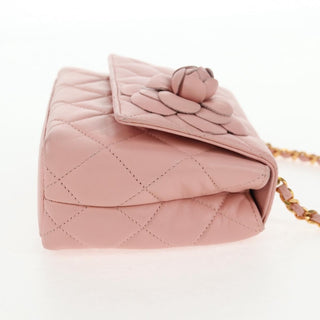 Chanel Vintage Camellia Flap Bag Quilted Lambskin