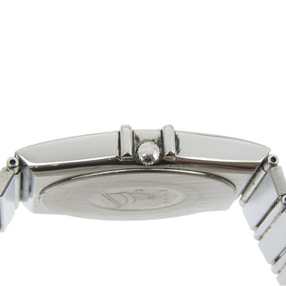 Omega Constellation Day Date Quartz Watch Stainless Steel