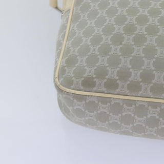 Celine Vintage Macadam Shoulder Bag Canvas and Leather