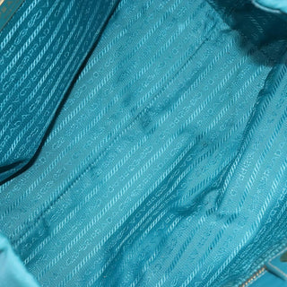 Prada Logo Bow Tote Tessuto with Leather