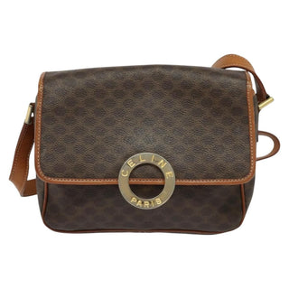 Celine Macadam Shoulder Bag PVC Leather