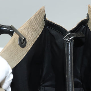 Gucci Vintage Bamboo Handle Tote Canvas