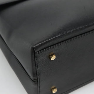 Salvatore Ferragamo Gancini Convertible Top Handle Bag Leather