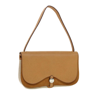 Hermes Colorado Handbag Leather and Toile