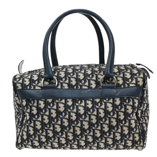 Christian Dior Vintage Trotter Boston Bag Diorissimo Coated Canvas