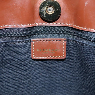 Burberry Top Handle Tote Haymarket Coated Canvas