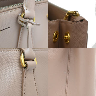 Prada Galleria Double Zip Tote Leather