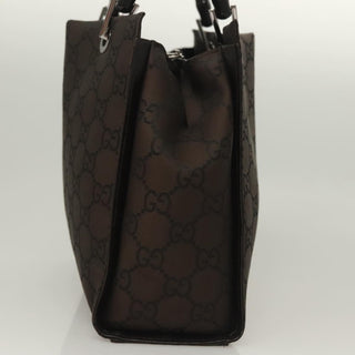 Gucci Vintage Bamboo Handle Tote GG Nylon