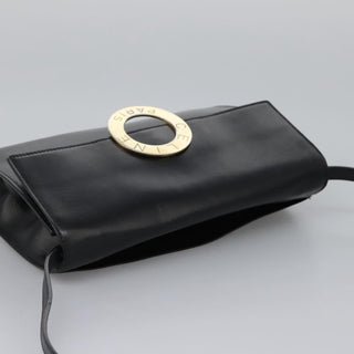 Celine Vintage Circle Logo Crossbody Bag Leather