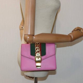 Gucci Sylvie Chain Shoulder Bag Leather