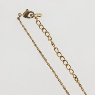 Christian Dior CD Round Pendant Necklace Metal