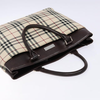 Burberry Nova Check Tote Canvas and Leather