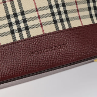 Burberry Nova Check Tote Canvas and Leather
