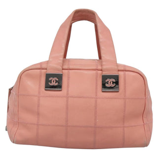 Chanel Chocolate Bar CC Bowler Bag Caviar skin