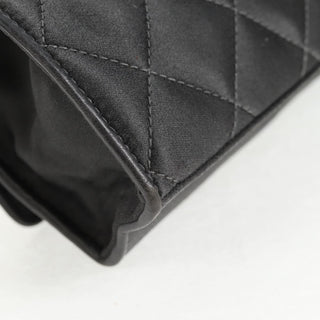 Chanel Vintage Camellia Flap Crossbody Bag Satin and Mesh