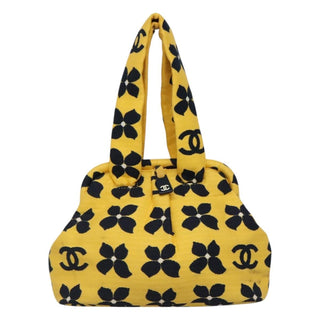 Chanel Vintage Frame Shoulder Bag Printed Canvas