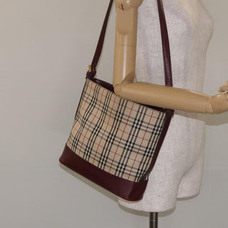 Burberry Shoulder Bag Nova Check Canvas