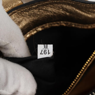 Miu Miu Madras Convertible Compartment Tote Leather