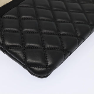 Chanel Pearl O Case Clutch Quilted Lambskin and Calfskin