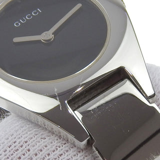 Gucci 6700L Buckle Quartz Watch Stainless Steel and GG Mother of Pearl