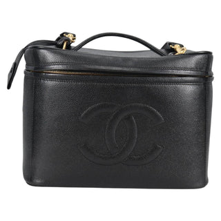 Chanel Vintage Timeless Vanity Case Caviar