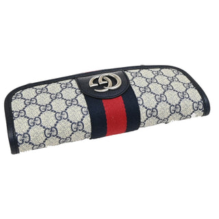 Gucci Ophidia Flap Belt Bag GG Coated Canvas with Leather
