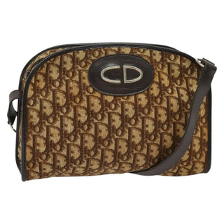 Christian Dior Vintage Trotter Shoulder Bag Canvas
