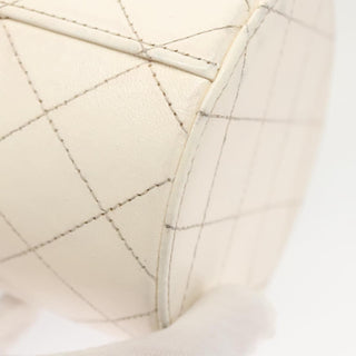 Chanel CC Round Vanity Case with Chain Quilted Lambskin