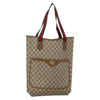 Gucci Vintage Web Strap Tote GG Coated Canvas