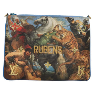 Louis Vuitton Pochette Clutch Limited Edition Jeff Koons Rubens Print Canvas