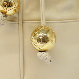 Chanel Vintage CC Drawstring Bucket Bag Lambskin