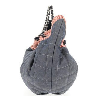 Chanel Stretch Spirit Cabas Quilted Denim