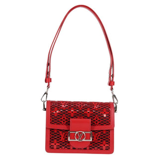 Louis Vuitton Dauphine Shoulder Bag Monogram Lace Leather