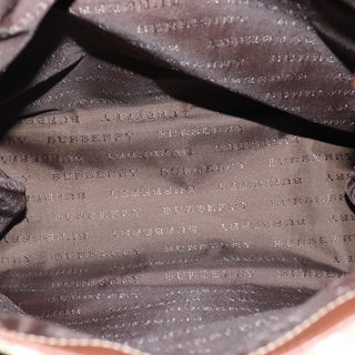 Burberry Top Handle Tote Haymarket Coated Canvas