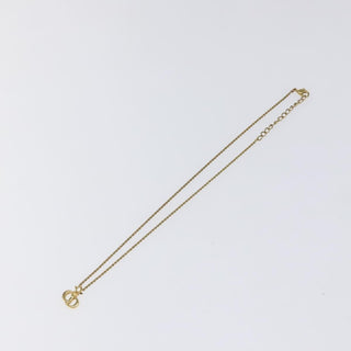 Christian Dior CD Pendant Necklace Metal