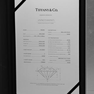 Tiffany & Co. Harmony Solitaire Ring Platinum with RBC Diamond