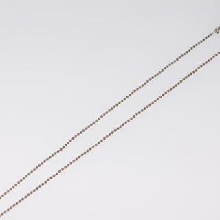 Christian Dior Bow CD Pendant Necklace Metal with Crystal