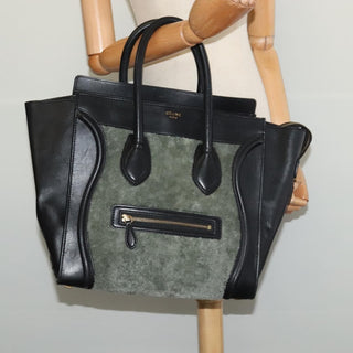 Celine Bicolor Luggage Bag Nubuck