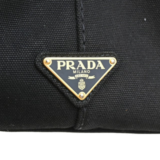 Prada Canapa Convertible Tote Canvas