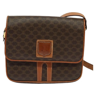 Celine Macadam Shoulder Bag PVC Leather