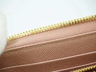 Prada Bow Zip Around Wallet Saffiano Leather