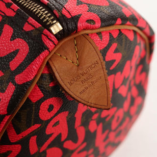 Louis Vuitton Speedy Handbag Limited Edition Monogram Graffiti