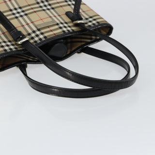 Burberry Nova Check Tote Canvas and Leather