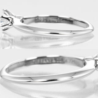 Tiffany & Co. Novo Solitaire Ring Platinum with Diamonds and Cushion Cut I/VS2 Diamond